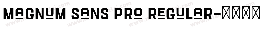 Magnum Sans Pro Regular字体转换